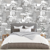 Picture of City Views Dove Grey Wall Mural