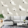 Picture of Crane You Later Dove Grey Wall Mural