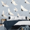 Picture of Crane You Later Ocean Blue Wall Mural