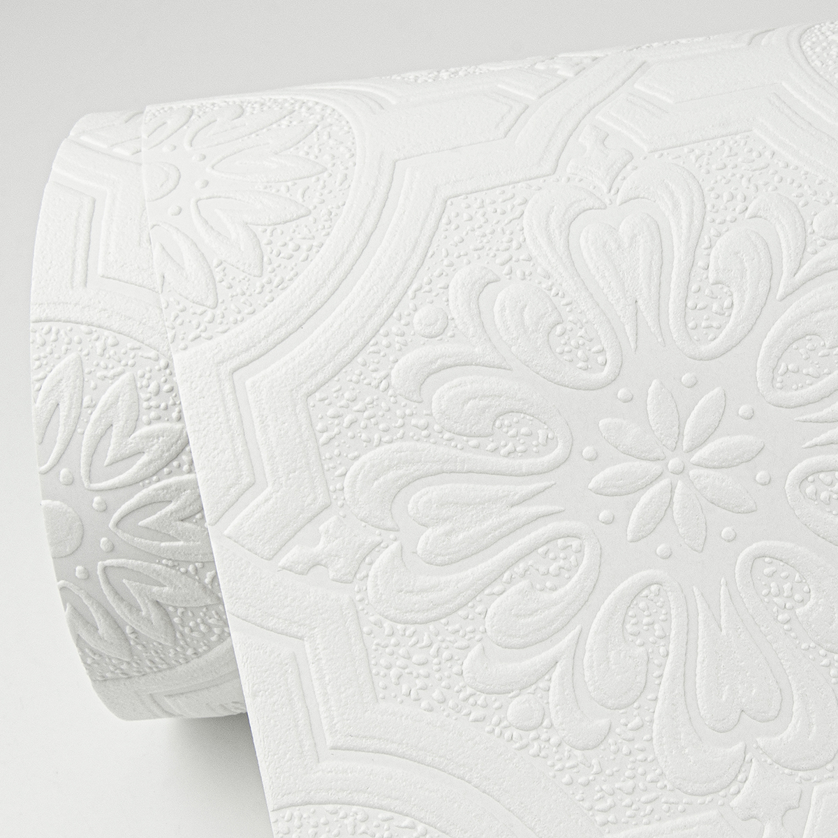 400032817 Victorian White Tin Ceiling Paintable Wallpaper by Brewster