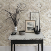 Picture of This Old Hudson Natural Neutral Rose Damask Wallpaper