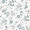 Picture of Chrysanthemum Teal Jacobean Wallpaper