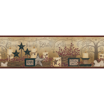 Show details for Caring Candles Red Country Border