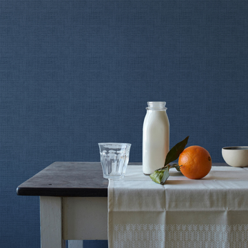 Show details for Nimmie Navy Basketweave Wallpaper