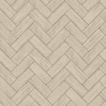 Picture of Kaliko Taupe Wood Herringbone Wallpaper