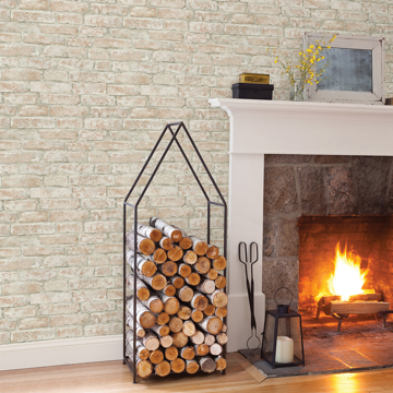 Show details for Arlington Rust Brick Wallpaper