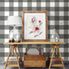 Picture of Amos Charcoal Gingham Wallpaper
