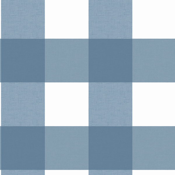 Picture of Amos Navy Gingham Wallpaper