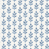 Picture of Whiskers Blue Leaf Wallpaper