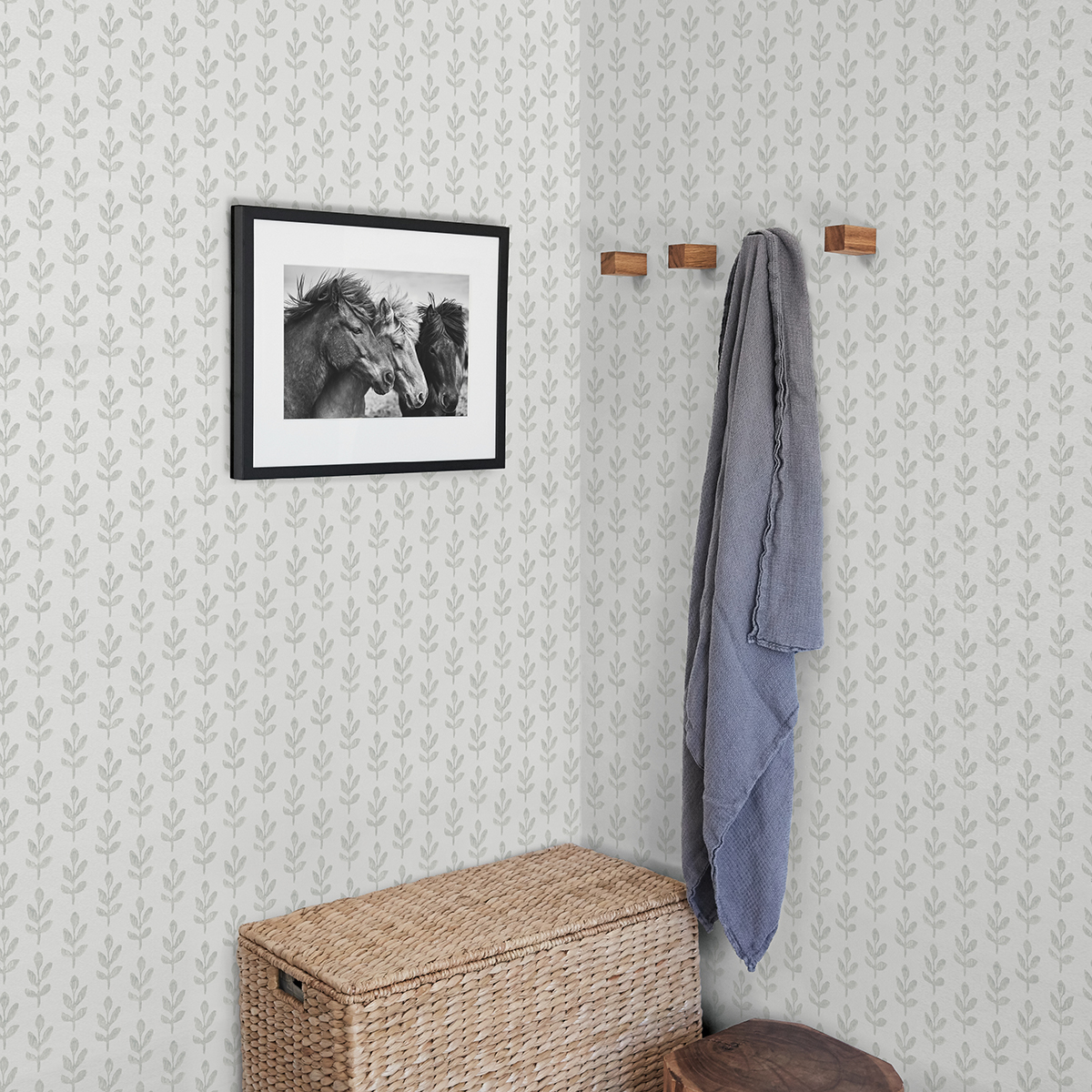 312313842 Whiskers Light Grey Leaf Wallpaper by Chesapeake