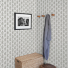 Picture of Whiskers Dark Grey Leaf Wallpaper