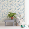 Picture of Imperial Garden Blue Botanical Wallpaper