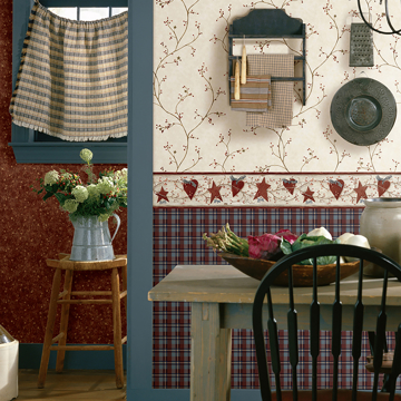 Show details for Justine Khaki Berry Trail Wallpaper