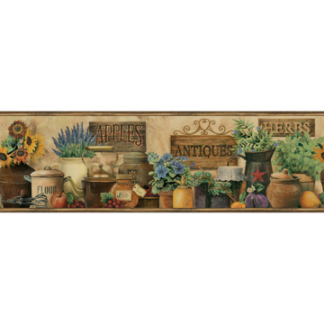 Show details for Brittany Black Antiques & Herbs Border