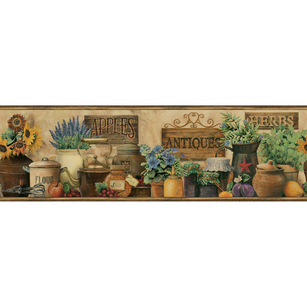 Picture of Brittany Black Antiques & Herbs Border
