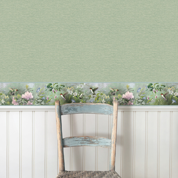 Show details for Ruby Light Blue Hummingbird Garden Border