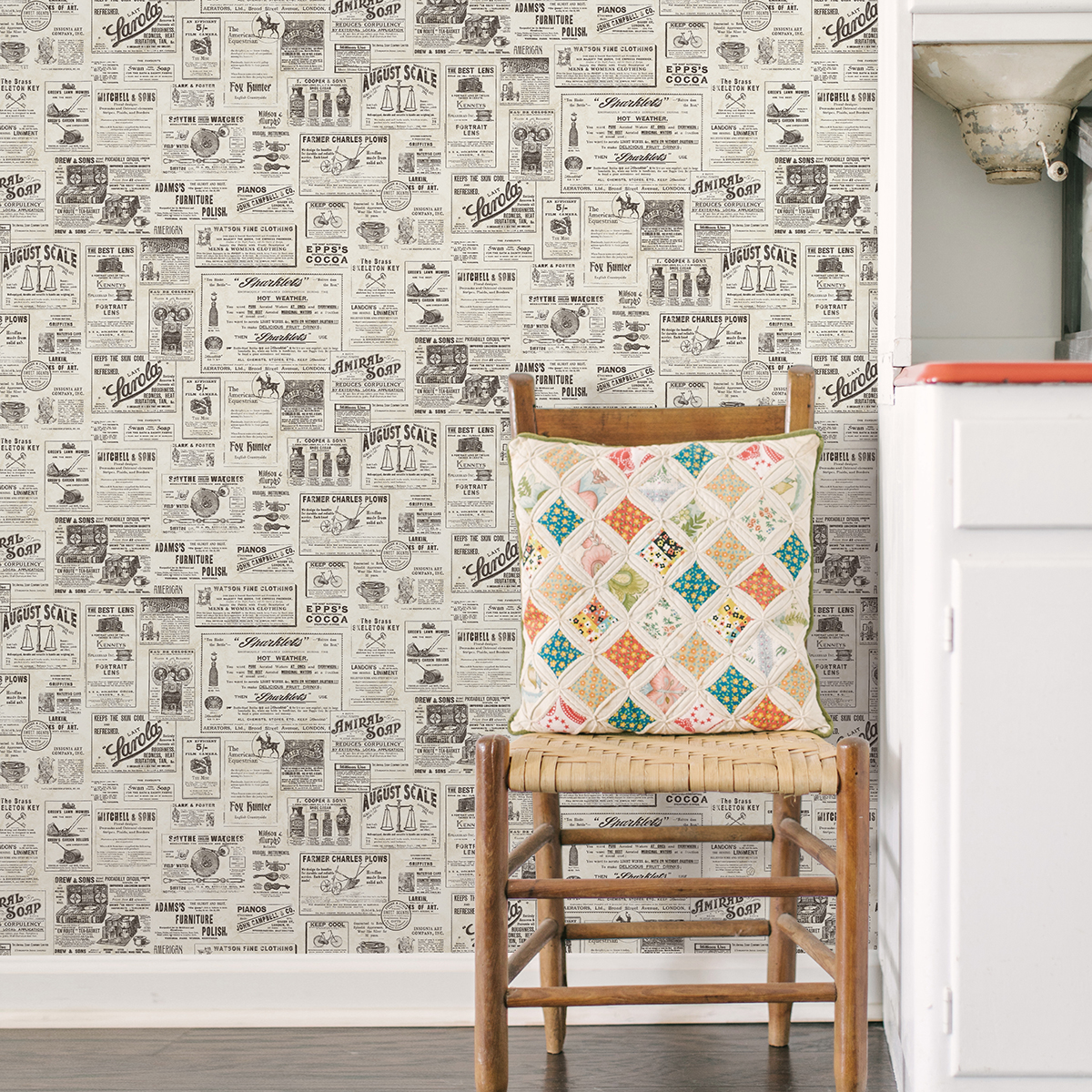 312364271 Adamstown Cream Newspaper Classifieds Wallpaper by