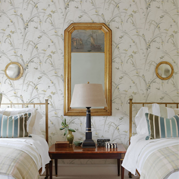 Show details for Meadowlark Yellow Botanical Wallpaper