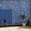 Picture of Bushwick BKLYN Blue Wall Mural