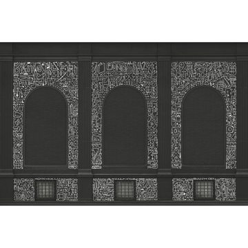 Show details for BKLYN Bank Windows Black Wall Mural
