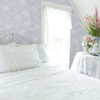 Picture of Chandelier Gates Sky Blue Floral Drape Wallpaper