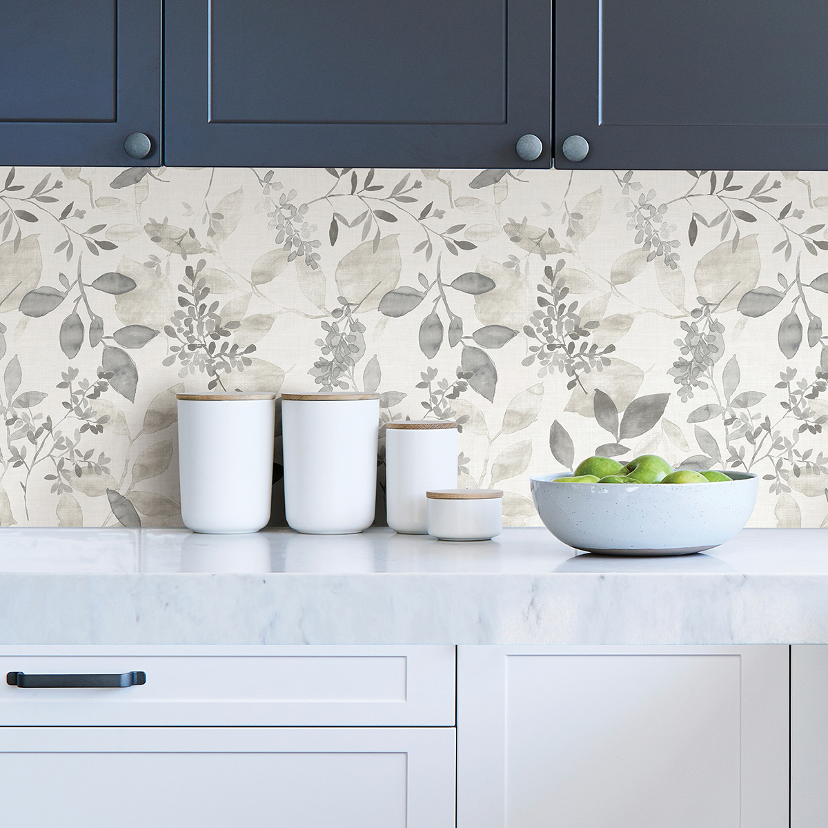 NUS3144 Grey Breezy Peel and Stick Wallpaper by NuWallpaper
