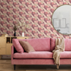 Picture of Pink Geo Medallion Peel and Stick Wallpaper