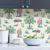 Picture of Green Charming Grove Peel and Stick Wallpaper