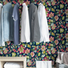Picture of Navy Sunny Garden Peel and Stick Wallpaper