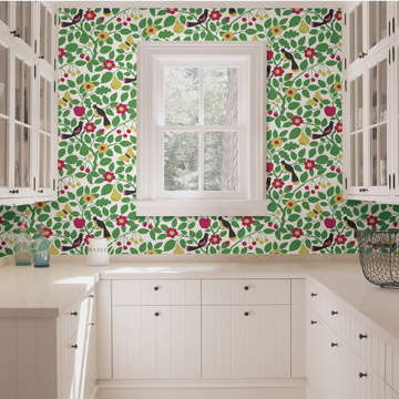Show details for Green Paradisus Peel and Stick Wallpaper