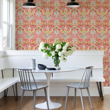 Show details for Peach Summer Love Peel and Stick Wallpaper