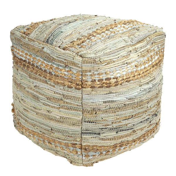 Picture of Upcycled Neutral Pouf Decorative Object