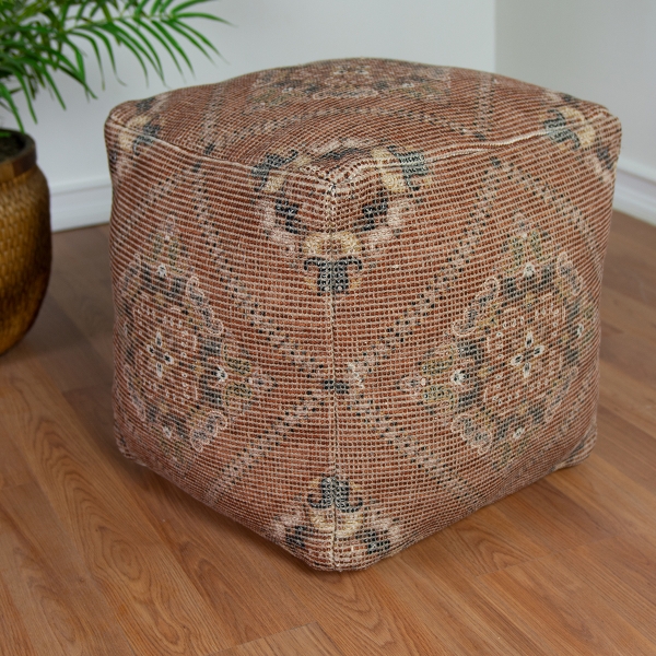 Picture of Bohemian Rust Pouf Decorative Object