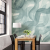 Picture of Waves Seaglass Wall Mural by Karen J. Revis
