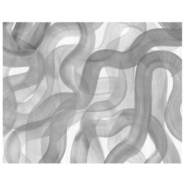 Show details for Waves Grey Wall Mural by Karen J. Revis