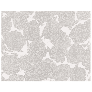 Show details for Roses Grey Wall Mural by Karen J. Revis