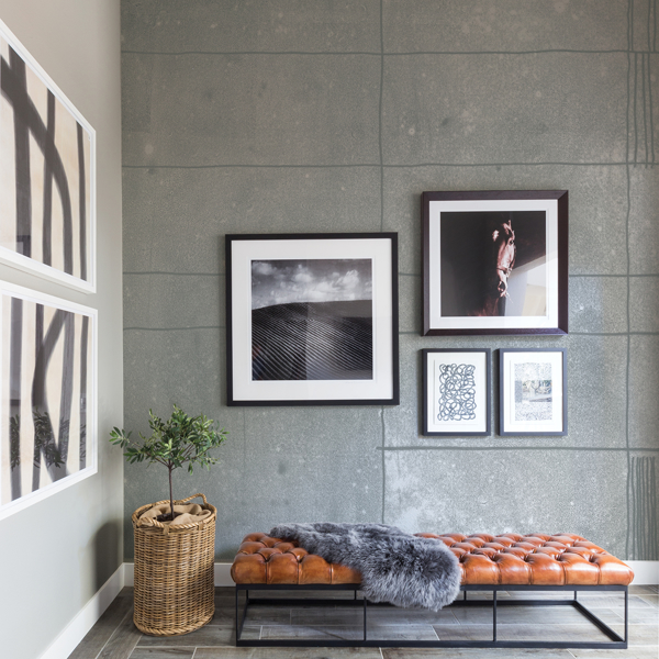 Picture of Panes Grey Wall Mural by Karen J. Revis