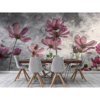 Picture of Violet Flower Abstract Wall Mural