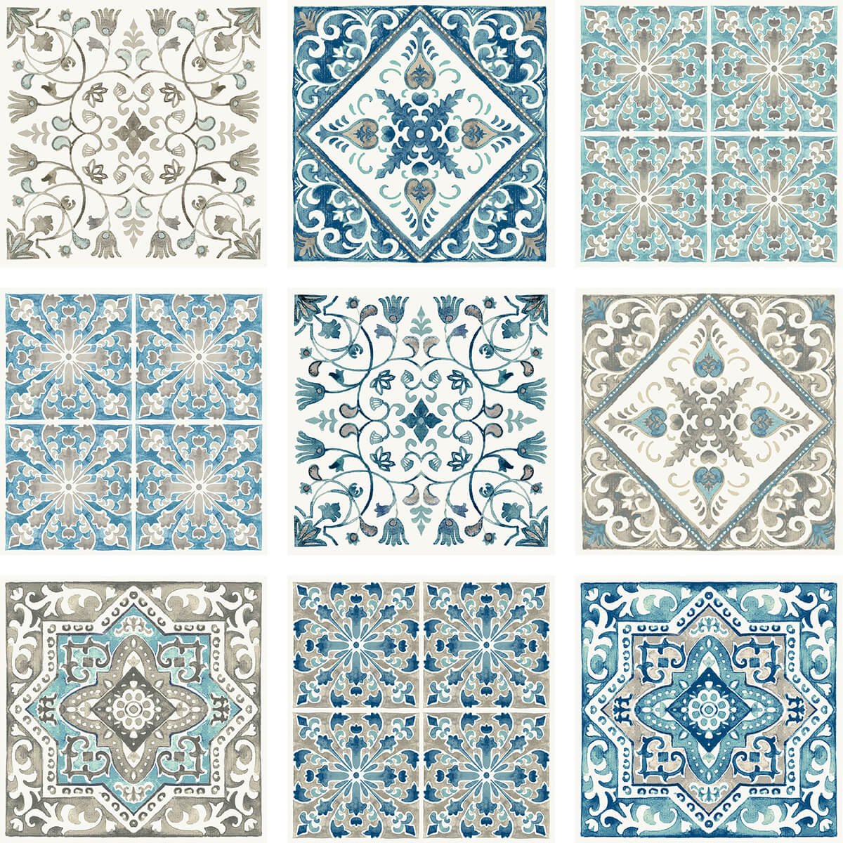 Tile Decal Rug DWPK4126 - Miguel Tile Decal Kit - by WallPops