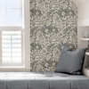 Picture of Black Foliole Peel and Stick Wallpaper