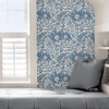 Picture of Blue Foliole Peel and Stick Wallpaper