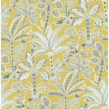 Picture of Yellow Kapok Peel and Stick Wallpaper