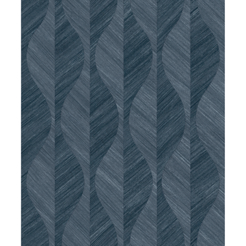 Show details for Oresome Indigo Ogee Wallpaper