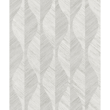 Show details for Oresome Silver Ogee Wallpaper