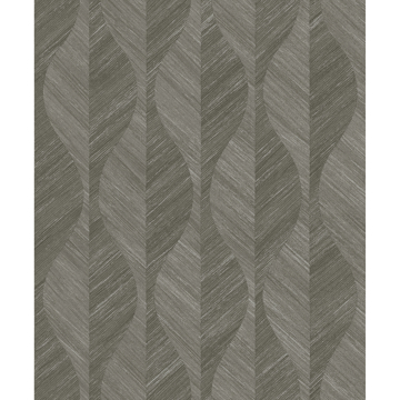 Show details for Oresome Dark Grey Ogee Wallpaper