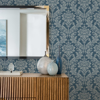 Picture of Galois Blue Damask Wallpaper