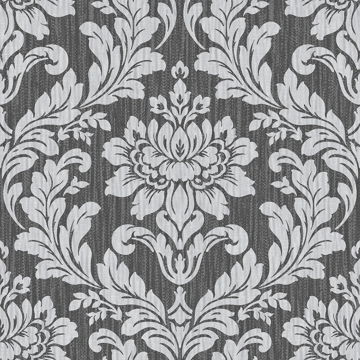 Show details for Galois Silver Damask Wallpaper