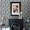 Picture of Galois Silver Damask Wallpaper