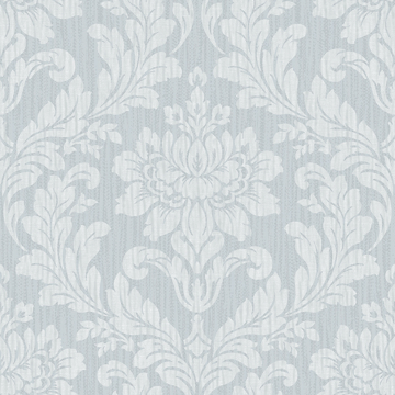 Show details for Galois Light Blue Damask Wallpaper