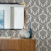 Picture of Galois Black Damask Wallpaper